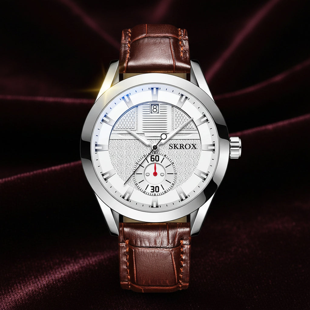 Original Sports Man Watch Leather Sapphire Blue Dial Luminous Automatic Movement Mechanical Clock Waterproof Wrist Watches