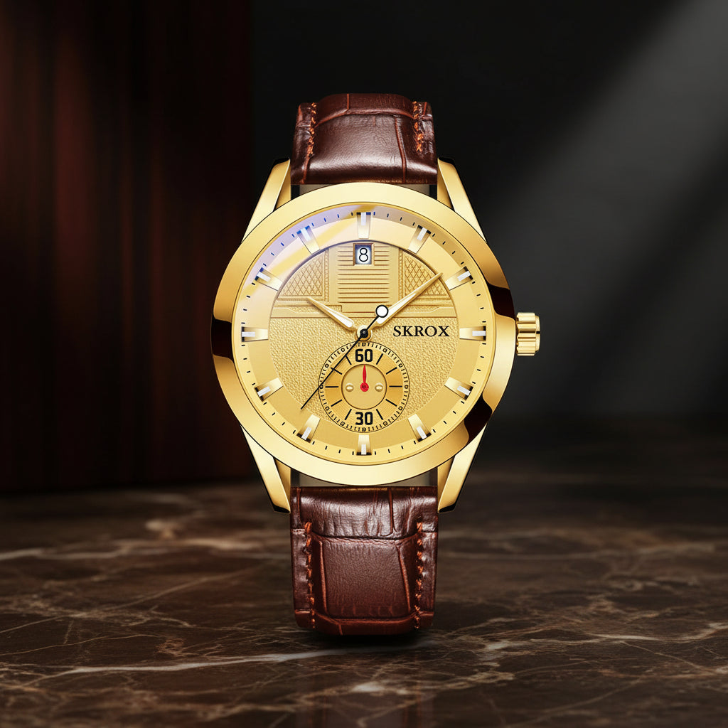 Original Sports Man Watch Leather Sapphire Blue Dial Luminous Automatic Movement Mechanical Clock Waterproof Wrist Watches