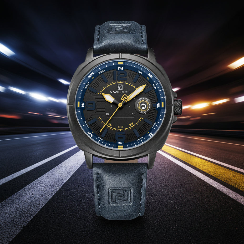 Brand Men Quartz Watch High Quality PU Band Calendar Male Wristwatch Auto Date Display Waterproof Clocks Reloj Hombre