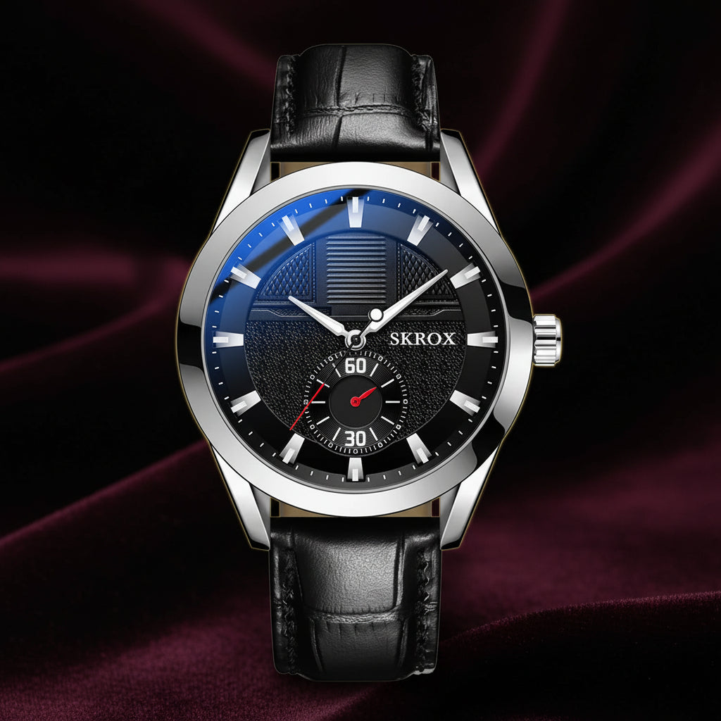 Original Sports Man Watch Leather Sapphire Blue Dial Luminous Automatic Movement Mechanical Clock Waterproof Wrist Watches
