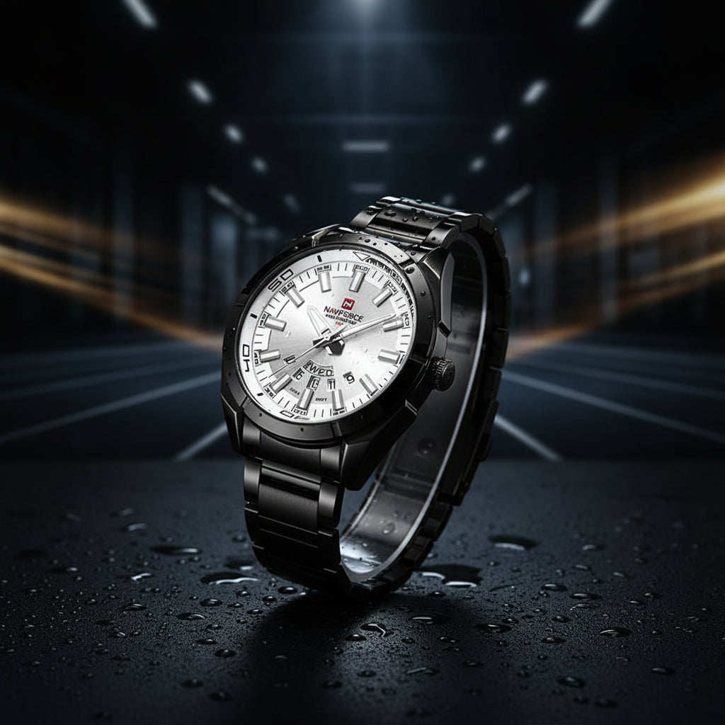 Classic Casual Watch for Men Stainless Steel Sport Waterproof Male Watches Quartz Date Display Clock Relogio Masculino