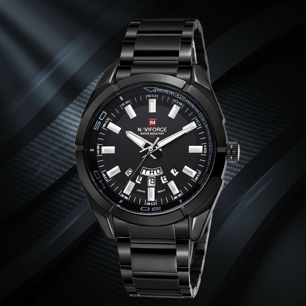 Classic Casual Watch for Men Stainless Steel Sport Waterproof Male Watches Quartz Date Display Clock Relogio Masculino