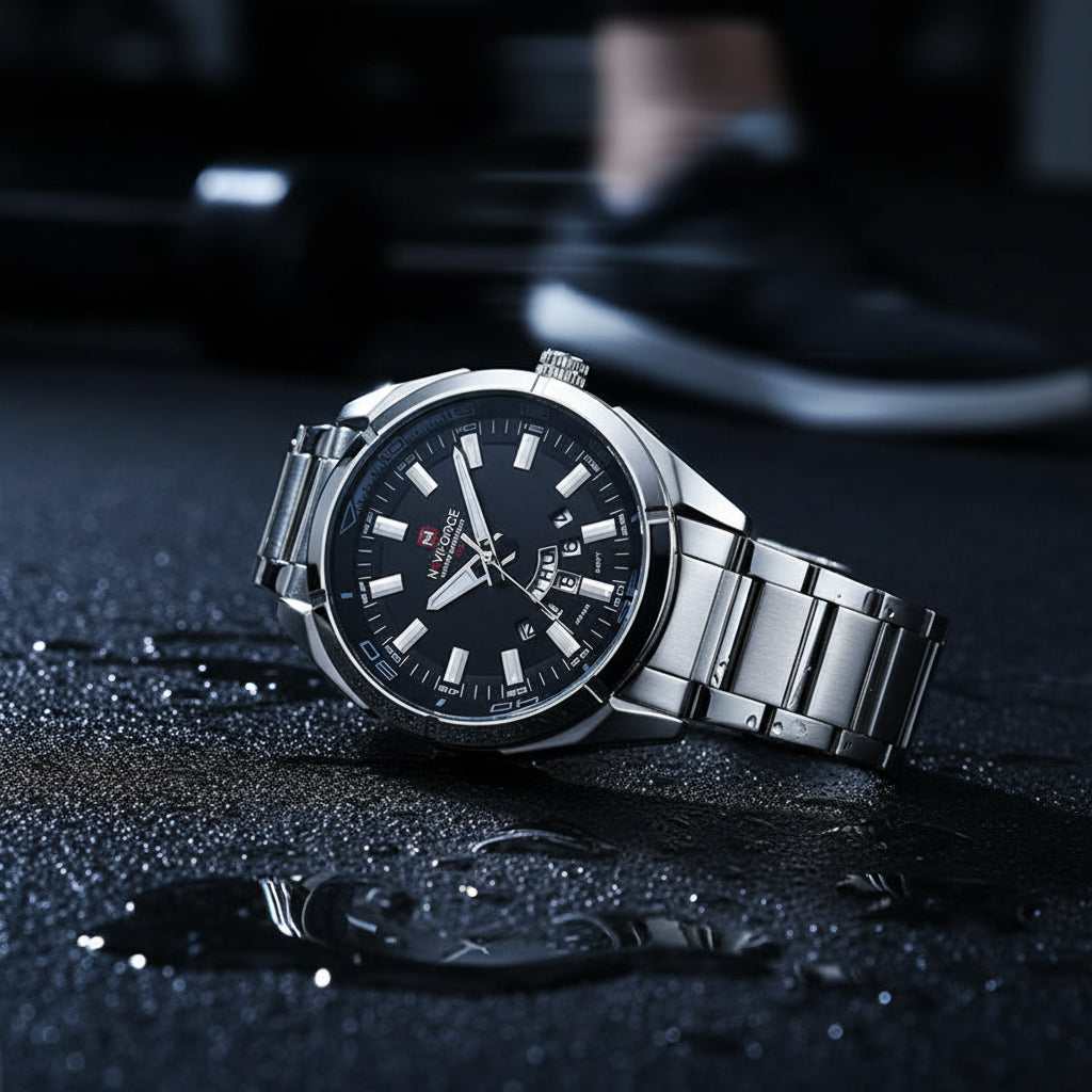 Classic Casual Watch for Men Stainless Steel Sport Waterproof Male Watches Quartz Date Display Clock Relogio Masculino