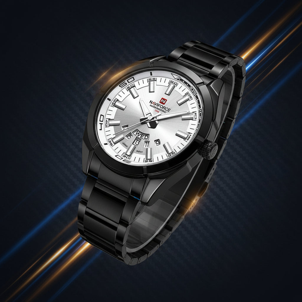 Classic Casual Watch for Men Stainless Steel Sport Waterproof Male Watches Quartz Date Display Clock Relogio Masculino