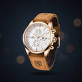 New  Sports Quartz Watch Luxury30M Waterproof Chronograph Fashion Leather Military Clock Relojes Hombre