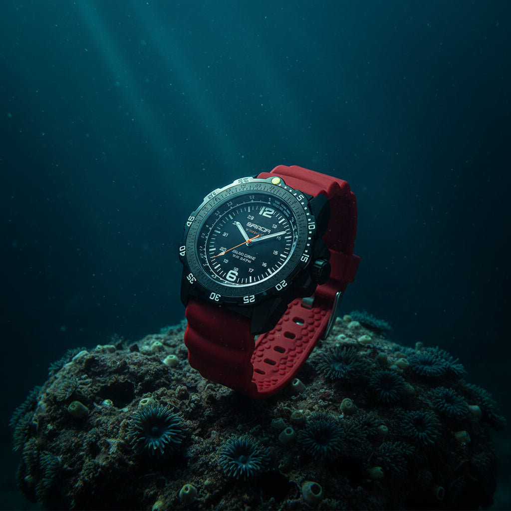 Sanda Brand Men'S Creative Solar-Powered Watches Quartz Analogue Luminous Waterproof Long-Lasting Sports Wrist Innovative Design