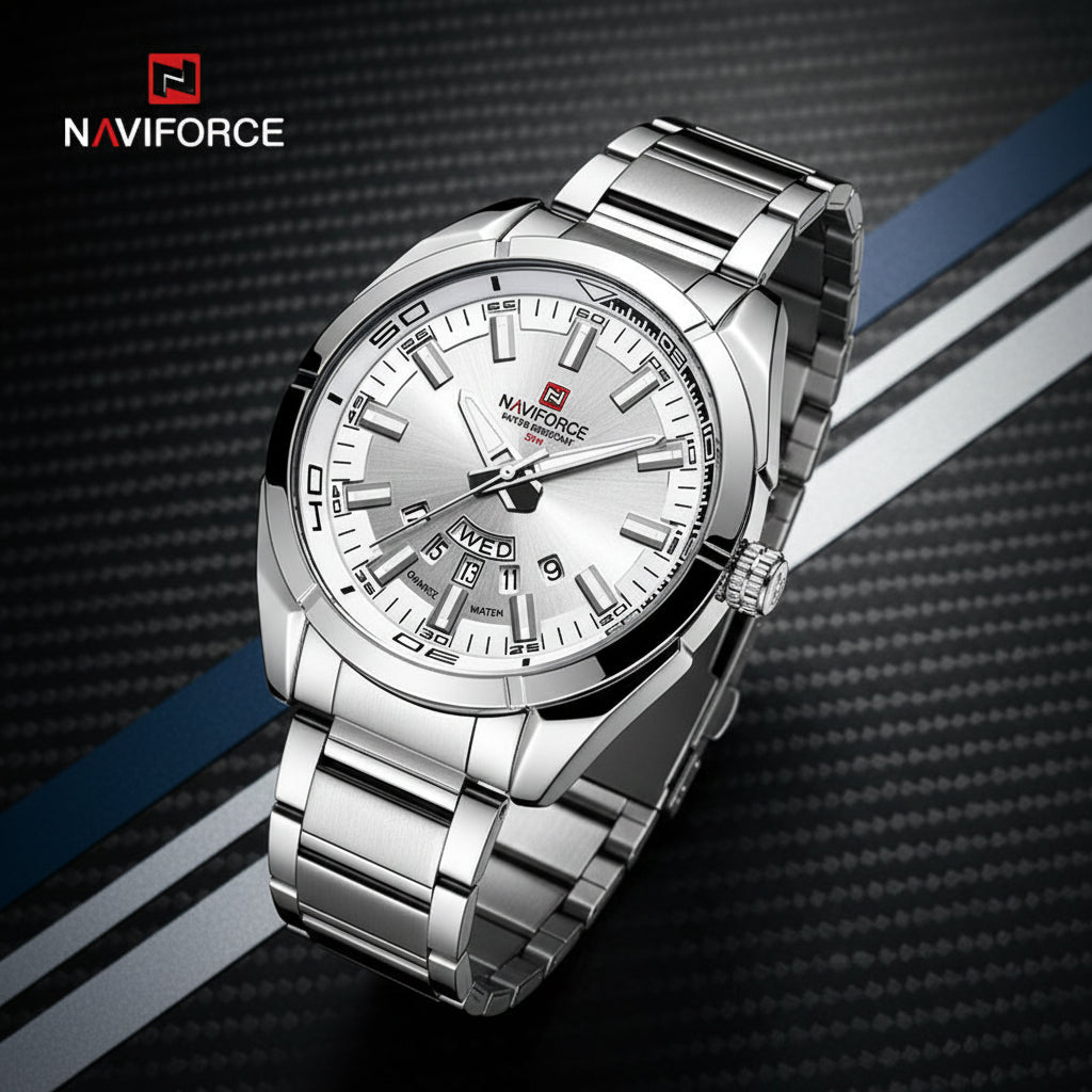 Classic Casual Watch for Men Stainless Steel Sport Waterproof Male Watches Quartz Date Display Clock Relogio Masculino