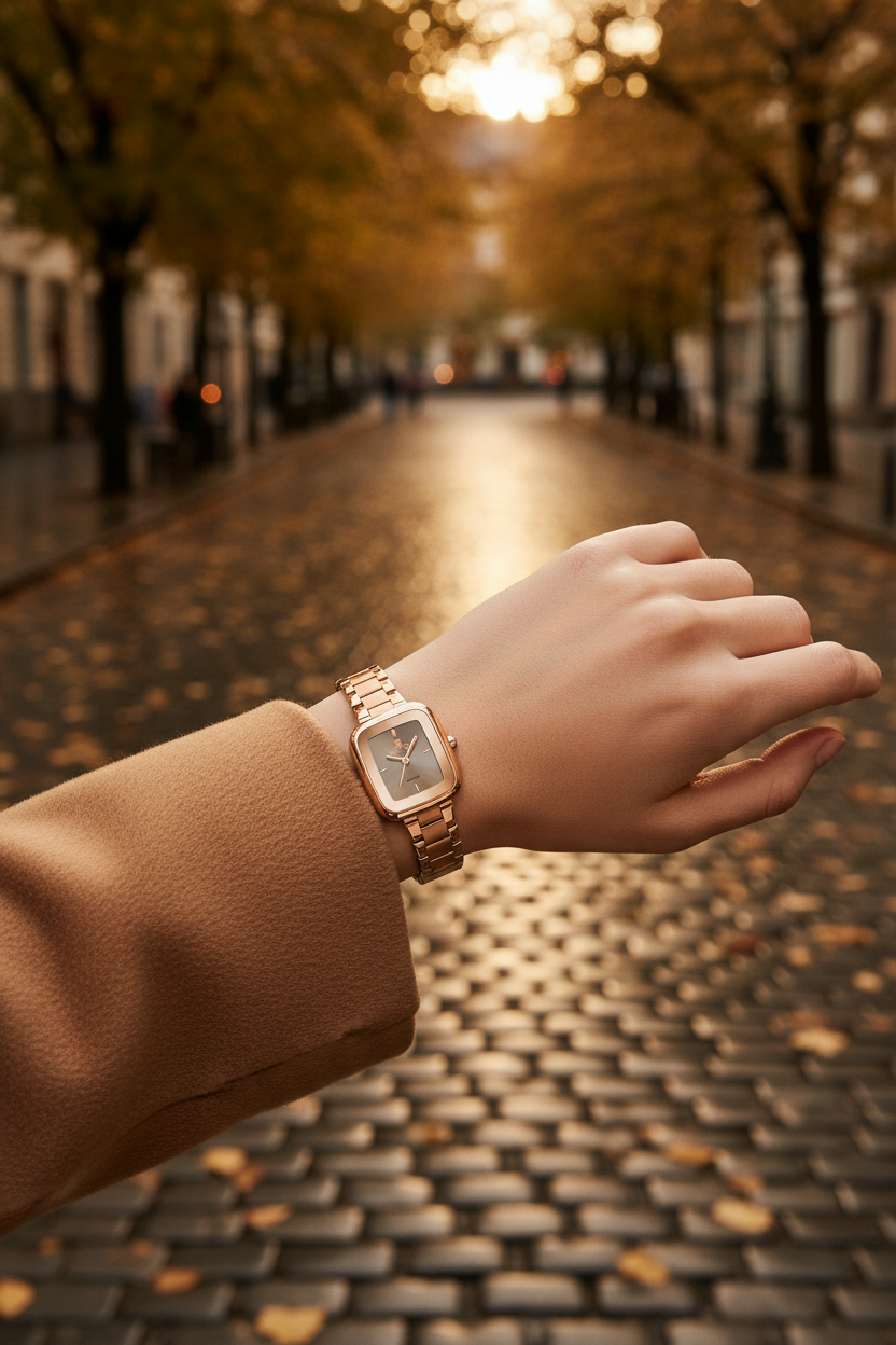 Fashion 26mm - Ouro Rosa Cinza